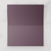 Hochzeit Eleganter Chic Floral Gold Frame weiß Platzkarte (Innenseite Aufgefaltet)