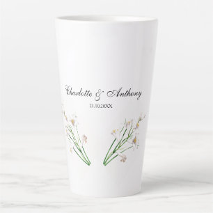 Hochzeit Eleganter Creative Floral White Chic Milchtasse