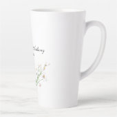 Hochzeit Eleganter Creative Floral White Chic Milchtasse (Rechts)