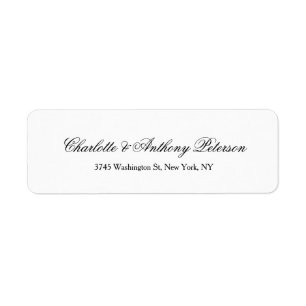 Hochzeit Eleganter Script Creative Schwarz-weiß Fa
