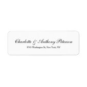 Hochzeit Eleganter Script Creative Schwarz-weiß Fa (Vorne)