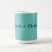 Hochzeit Elegantes Minimalistisches Klassisches Bl Kaffeetasse (Mittel)