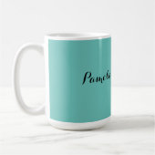 Hochzeit Elegantes Minimalistisches Klassisches Bl Kaffeetasse (Links)