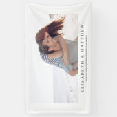 Hochzeit| Elegantes modernes Foto Banner (Vertikal)