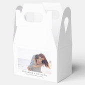 Hochzeit | Elegantes modernes Foto Geschenkschachtel (Geöffnet)