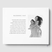 Hochzeit | Elegantes, modernes, kundenorientiertes Gästebuch (Rückseite)