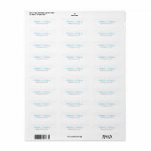 Hochzeit Elegantes Script Creative Sky Blue White (Vorne)