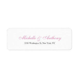 Hochzeit Elegantes Skript Creative Pink White