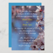 Hochzeit, Eltern des Bräutigams Einladung Kirschbl (Vorne/Hinten)