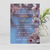 Hochzeit, Eltern des Bräutigams Einladung Kirschbl (Stehend Vorderseite)