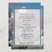 Hochzeit, Eltern des Bräutigams Einladung Kirschbl (Vorne/Hinten)