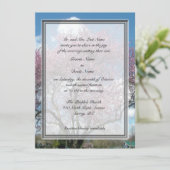 Hochzeit, Eltern des Bräutigams Einladung Kirschbl (Stehend Vorderseite)