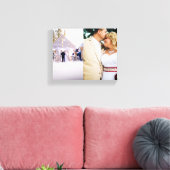 Hochzeit Erinnerungen Bride Groom Wrapped Canvas Leinwanddruck (Insitu (Wohnzimmer))