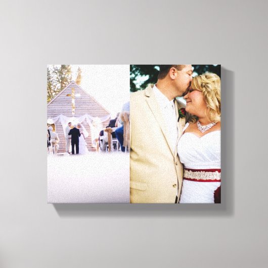 Hochzeit Erinnerungen Bride Groom Wrapped Canvas Leinwanddruck (Vorderseite)