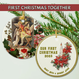 Hochzeit Erste Weihnachtszeit Katholische Keramik Ornament