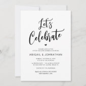 Hochzeit, Essen, Lass feiern, Brunch Einladung (Vorderseite)