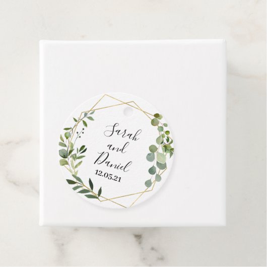 Hochzeit Eukalyptus Geschenkanhänger (Beispiel)