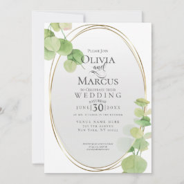 Hochzeit | Eukalyptus moderner Springtime Einladung