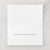 Hochzeit | Exotic Coral Rose Peony Platzkarte (Innenseite Aufgefaltet)