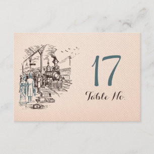 Hochzeit Express Tischnummer Schild