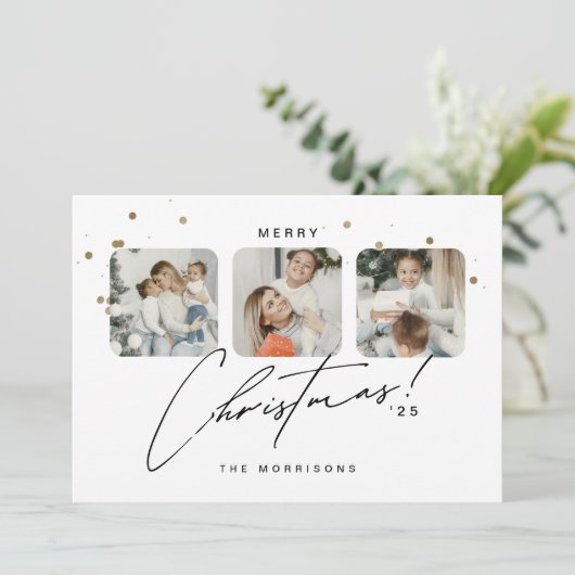 HOCHZEIT FEIERTAGSKARTE (Stehend Vorderseite)