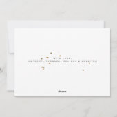 HOCHZEIT FEIERTAGSKARTE (Rückseite)