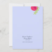 Hochzeit fett farbenfrohe Blumenarbeit Lässig Bouq Einladung (Rückseite)