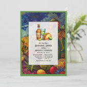 Hochzeit Fiesta Let's Taco Bout a Probe Dinner Einladung (Stehend Vorderseite)
