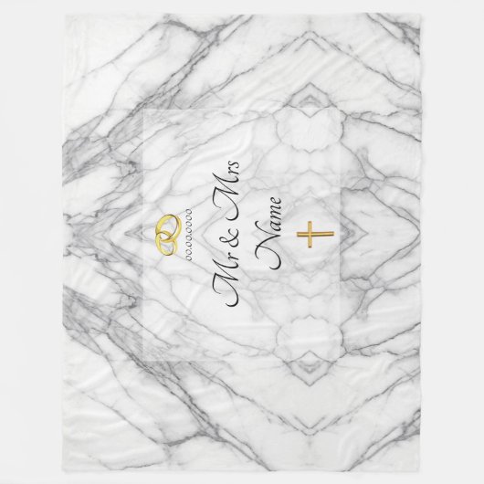 Hochzeit Fleecedecke (Vorderseite)