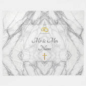 Hochzeit Fleecedecke (Vorderseite (Horizontal))