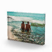 Hochzeit Flitterwochen Weißes Skript Ziel Fotoblock (Rechts)