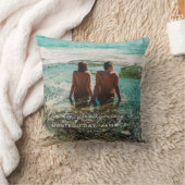 Hochzeit Flitterwochen Weißes Skript Ziel Kissen (Decke)