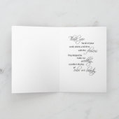 Hochzeit Florist, danke, Strichmännchen Bride Dankeskarte (Innenseite)