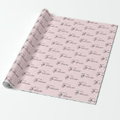 Hochzeit Forever Text in moderner Schrift Geschenkpapier (Ungerollt)