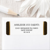 Hochzeit | Formale goldene Geometrie auf schwarz (Insitu)