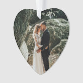 Hochzeit Foto 1. Weihnachten als Husband-Ehefrau Ornament (Vorderseite)