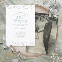 Hochzeit Foto 60 Jahre Jubiläum Hearts Confetti