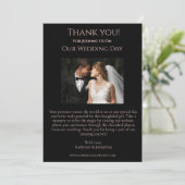 Hochzeit Foto-Danke-Moderne Herz geformt Rose Einladung (Stehend Vorderseite)