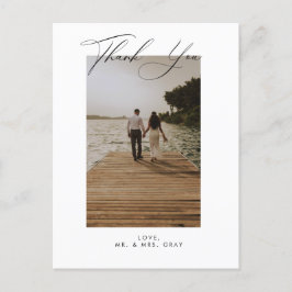 Hochzeit Foto Danke Post Card Postkarte