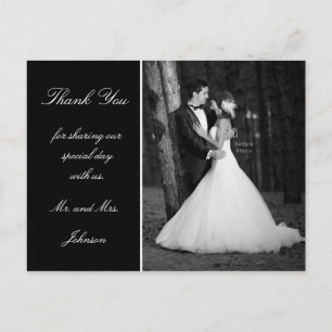 Hochzeit Foto danke Postkarte