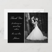 Hochzeit Foto danke Postkarte (Vorne/Hinten)