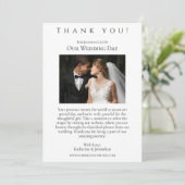 Hochzeit Foto-Dankeschön - Pferd und Blume Einladung (Stehend Vorderseite)