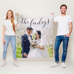 Hochzeit Foto Fleece Blanket