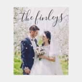 Hochzeit Foto Fleece Blanket (Vorderseite)