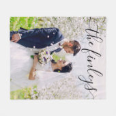 Hochzeit Foto Fleece Blanket (Vorderseite (Horizontal))