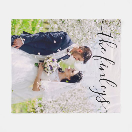 Hochzeit Foto Fleece Blanket (Vorderseite (Horizontal))