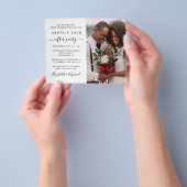 Hochzeit Foto glücklich immer nach der Party Einla Flyer (Gruppe)