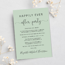 Hochzeit Foto glücklich je nach Party Empfang Einladung