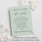 Hochzeit Foto glücklich je nach Party Empfang Einladung