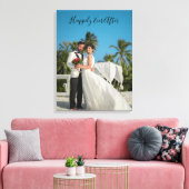Hochzeit Foto glücklicherweise immer nach Hinzufüg Leinwanddruck (Insitu (Wohnzimmer))